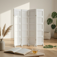 Folding Room Divider Foldable Design Folding Panel Divider Movable Freestanding for Students, Content Creators