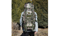 Multi-Compartment Waterproof Hiking Backpack Multiple Pockets Large Hiking Backpack Compression Straps Outdoor Bag