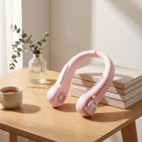 Hands-Unrestricted Neck Fan USB Rechargeable Wearable Fan Portable Lightweight for Travelers