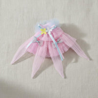 Fairy Doll Dress Floral Decoration Floral Doll Outfit Ruffled Trim Plaything Accessory for Display, Photo Shoots, Collection