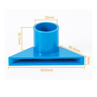 Water Outlet Nozzle Wide Flat Stream Design for Surface Agitation