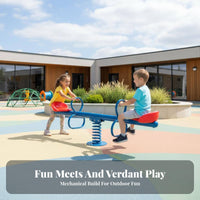 Safety Handles Double coil Rider creature Shape Rocking Toy Sturdy Construction Playground Equipment Comfortable Backrests for Kindergarteners, Preschoolers, Kindergarten, Community Space, Backyard, Indoors