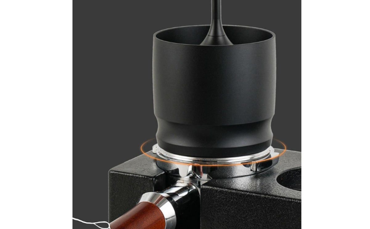 58mm Coffee Dosing Cup with Lid Aluminum Alloy Espresso Dosing Cup Messmessless Food-Safe for Baristas, Portafilter