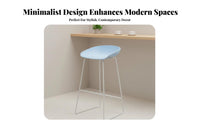 Nordic Design Saddle Seat Stool Minimalist Design Wireframe Saddle Stool Comfortable Seating Counters Tool Sturdy Frame for Cafe Owners, Homeowners, Interior Designers, Home Bar, Kitchen Island, Restaurant, Dining Room