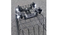 Rapid-Removal Bike Basket Rectangular Rear Bike Basket Black for Shopping Rides