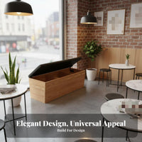 Backless Dining Bench Small Space suitable Booth Seating paddinged Seat Easy Assembly for Homeowners, Restaurants, Waiting Areas