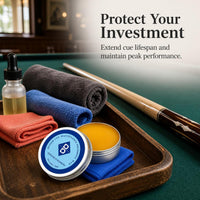 Blue Diamond Billiard Cue Maintenance Oil and Wax Set