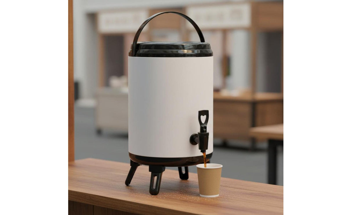 Professional Milk Tea Barrel Leak-Resistant Lid Insulated Beverage Dispenser Insulated Beverage Urn with Spigot Portable