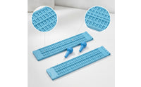2 Pieces Lightweight Braille Writing Board with Stylus Plastic Braille Slate and Stylus Kit Sturdy for Blind, Students, Classroom, School