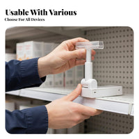 Sign Stand Base Sign Clip Adjustable Tag Holder for Supermarket, Warehouse