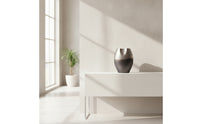 Decorative Vase Metal-Like Aluminum Vase Abstract Flower Holder for Living Room, Entryway, Mantel