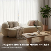 Curved Bean Sofa designer-inspired Lounge Seating Modern Design Indoor Furnishing for Apartment Dwellers, Business Owners, Boutique, Living Room, Bedroom