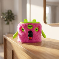 Chalk Bag with Loops Furry Chalk Bag Cartoon Pouch for Climbers, Boulderers, Climbing, Bouldering, Gym