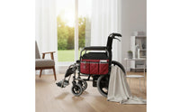 Side Storage Bag with Reflective Strips Quilted Organizer Compact Pouch for Child Transport