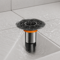 Stainless Steel Floor Drain Core Extension Tube for Bathroom Sewer Odor Prevention