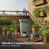 Bokashi Compost Bin Produces Liquid Soil Enhancer 15L Food Waste Fermenter Kitchen Compost Bin Airtight Closure for Gardeners