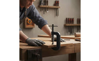 Thickened Body G-Clamp Long-Lasting Construction C-Clamp Easy to Use Clamping Tool Rustproof for Woodworkers, DIY Enthusiasts, Metalworkers, Assembly, Fabrication, Metal Joining