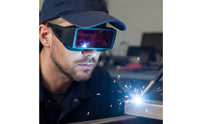 Auto-Darkening Metalworking Glasses Glare-Reducing Auto Darkening Metalworking Goggles Welder Safety Goggles Shock-Resistant