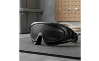 Shock Resistant Steel Mesh Safety Glasses Adjustable Strap Anti-Fog Work Goggles Breathable for Gardeners, Gardening, Woodworking, Workshop