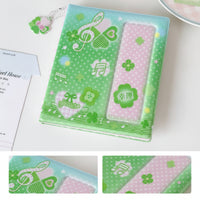 Hardcover Postcard Collection Album Safeguarding Postcard Holder Book Portable Card Holder Book Glossy for Stationery Lovers, Shelf, Desk