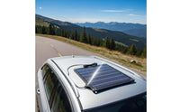 High Performance Semi-Flexible Solar Panel Lightweight 10W Flexible Solar Panel Easy Installation Automotive Accessory Circuit Protection for Campers, Boaters, Camping