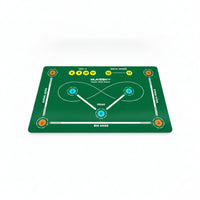 indoor/outdoor Hockey Floor Mat with Markings Slim-Profile Stickhandling Training Mat Long-Lasting Hockey Training Aid Portable for Athletes, Backyard, Home Gym, Garage