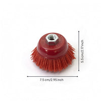 Derusting Abrasive Cup Brush Dense Bristles Angle Grinder Brush Surface Grinding Shop Tool Part