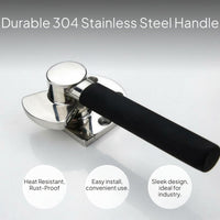 Stainless Steel Door Handle with Compression Lock