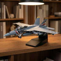 Preassembled F/A-18F Model Finished Fighter Jet Model Realistic Museum-Quality for Office Decor