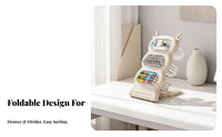 Desktop Pen and Pencil Holder Clear View Design Slanted Pen Holder Easy Access Detachable Stationery Holder for Kids, Home Office, Classroom