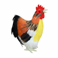 Chicken Model Handmade Male Chicken Figurine Authentic Animal Statue for Farm Scene