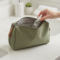 Portable Mini Cosmetic Bag for Travel - Lipstick Pouch, Simple & Exquisite Handbag Organizer