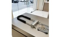 Glass Door Lock Anti-Burglary U-Shaped Lock Alloy Construction Security Hardware for Shop Owners, Cyclists, Outdoor