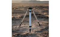 Aluminum Alloy Surveying Tripod Telescoping Surveying Tripod with Strap Adjustable Height Stable for Surveyors, Construction Sites, Field Work