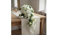 Long Trailing Design Cascade Bridal Floral Arrangement Photo Prop Blossom Bridal Floral Arrangement Silk Flowers Ceremony Decor Easy to Carry for Brides