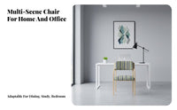 Dense Wood Wooden Armchair with backrestrest backrest backrestrest Armchair with Wooden Legs Multi-Purpose Dining Chair Sturdy Build for Business Owners, Design aficionados, Office, Restaurant, Living Room, Bedroom