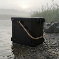Legged Fishing Box Metal Legs Fishing Bucket Removable Basin fishing Storage Box