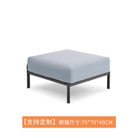 北欧户外家具露天庭院休闲阳台沙发茶几组合藤编沙发椅设计师藤椅 矮茶几 组合