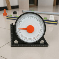 Accurate Angle Gauge with Bubble Level Compact Angle Locator with Base Portable Slope Measuring Tool Lightweight for Woodworkers