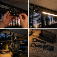 Car Side Awning Standard Accessories Kit for Camping and Outdoor Activities
