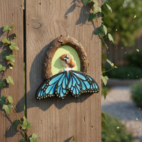 Illuminate in the Dark Butterfly Fairy Ornament Waterproof Glowing Butterfly Tree Decor Rustic Design Outdoor Decoration for Yard