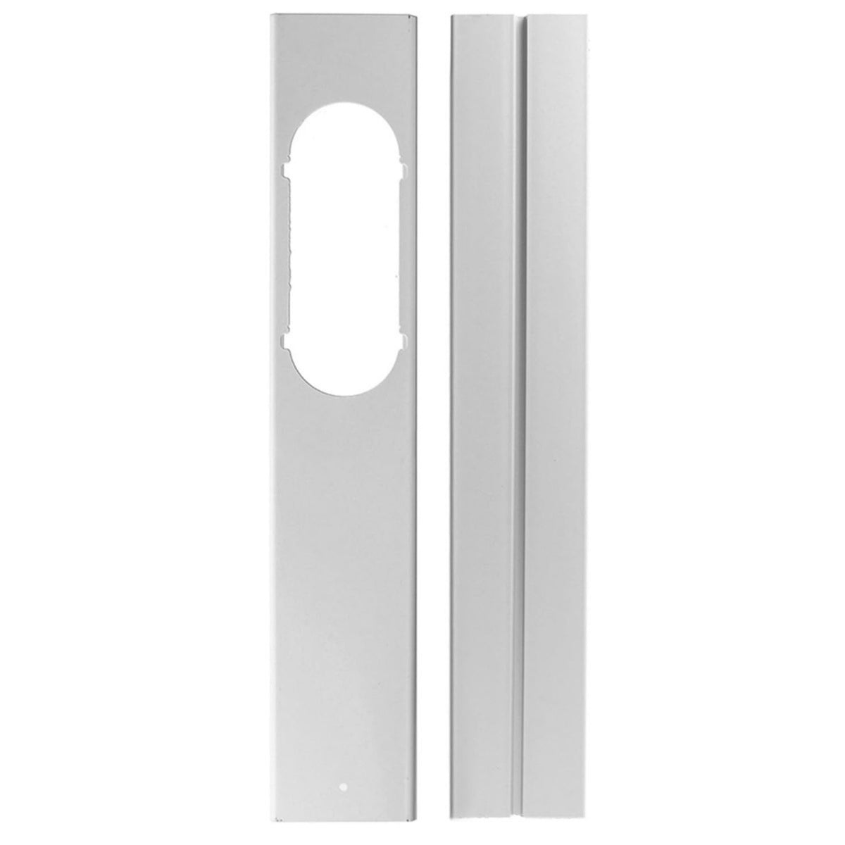 2 Pieces Window Sealing Plate Assembly Silver-Finish Conditioner Window Plate Adjustable Hardware for Homeowners