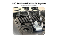 Electric Bike Spring Saddle Ergonomic Design Wide Comfort Bike Seat Non-Slip Surface Thick Foam Cycle Cushion for Cyclist S, Adults, City Commuting
