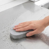 PVA Microfibre Cloth and Seep Environmentally-friendly Sponges, Gray Sponge for Glass and Mirrors, Fast-Drying Reusable Microfibre Cloth