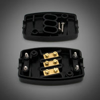 Junction Box for Outdoor Lighting with Terminal Block, White Waterproof Electrical Junction Box for DIY Electrical, 13Amp 250V, 2-Wire Design