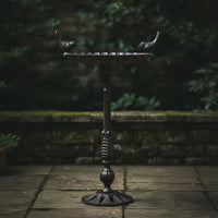 Pedestal Bird Feeder Antique Bird Feeder with Pedestal Decorative for Garden, Backyard