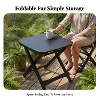 space-saving Foldable outdoor dining Table Minimalist design Portable Furniture Lightweight Outdoor Gear Multi-Purpose for outdoor diningkers, Families, Apartment Dwellers, Camping, Balcony, Backyard, Beach