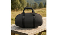 Speaker Bag with Shoulder Strap Travel-Friendly Speaker Case with Accessory Pouch Adjustable for Commuters, Music Lovers