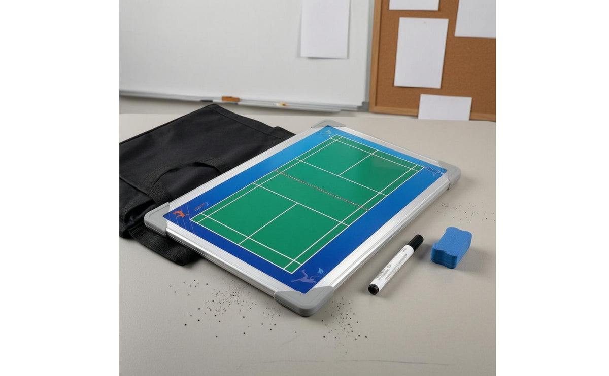 Badminton Board Aluminum Alloy Frame Badminton Board Whiteboard Surface for Coaching Periods