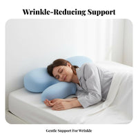 Side Er Pillow S Facial Pressure Butterfly Neck Support Pillow Ear Hole Design Bedding Accessory for Adults, Womening, Napping, Bed